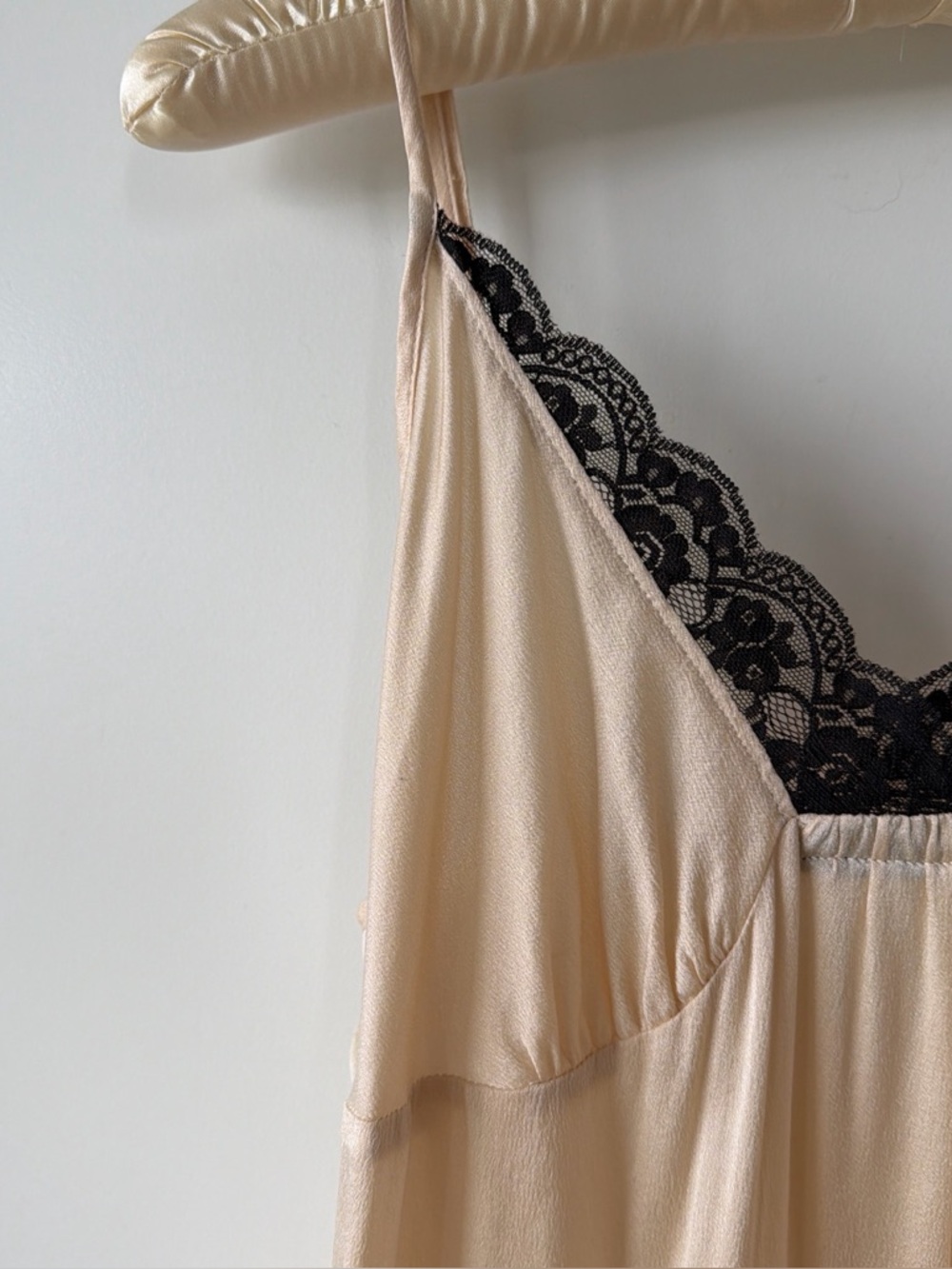100% Silk Champagne Lace Chemise Tank | Victoria Secret